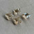 14mm Crystal Cross Prism Charms Brandy Satin 4Pcs Per Pkg