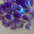 14x12mm Mermaid Scale Fish Fin Sequins Acrylic Iridescent Violet Per Pkg