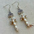 Rice Pearls Chandelier Earrings Silver Artisan Made in the USA Per Pair