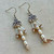 Rice Pearls Chandelier Earrings Silver Artisan Made in the USA Per Pair