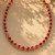 Imperial Fire Necklace Crystal Riviere Cup Chain Red Hamilton Gold Artisan Made Per Pc