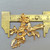 Cranes and Cherry Blossoms Left and Right Pair Stampings 46x49mm Gold Plated Alloy Q2 Per Pkg