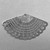 Filigree Fan 13 to 1 Loop Chandelier Links 22x40mm Silver Plated Alloy Q4 Per Pkg
