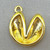 Fortune Cookie Charms 18x16mm Gold Plated Alloy Q6 Per Pkg