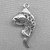 Filigree Koi Fish Charms 23x12mm Antique Silver Plated Alloy Q4 Per Pkg