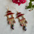 28x26mm Japanese Temple Chandelier Connectors Red Enamel Gold Plated Q4 Per Pkg