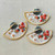 Oriental Fan Pendant Artisan Hand Painted 54x40mm Per Pc