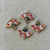25x22mm Oriental Fan Link Connectors Artisan Hand Painted Q4 Per Pkg