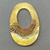 Ivory Black Cloisonne Enamel Teardrop Pendants 35x24mm Gold Plated Alloy Q2 Per Pkg
