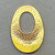 Gray Black Cloisonne Enamel Teardrop Pendants 35x24mm Gold Plated Alloy Q2 Per Pkg