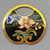 Black Orchid Butterfly Cloisonne Enamel Pendants 28x30mm Gold Plated Alloy Q2 Per Pkg