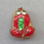Red Frog Cloisonne Enamel Beads 17x13mm Gold Plated Alloy Q4 Per Pkg