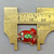 Red Frog Cloisonne Enamel Beads 17x13mm Gold Plated Alloy Q4 Per Pkg