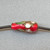 Red Flower Blossom Cloisonne Enamel Teardrop Beads 12x6mm Gold Plated Alloy Q6 Per Pkg