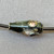 Black Flower Blossom Cloisonne Enamel Teardrop Beads 12x6mm Gold Plated Alloy Q6 Per Pkg