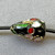 Black Flower Blossom Cloisonne Enamel Teardrop Beads 12x8mm Gold Plated Alloy Q4 Per Pkg