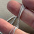 1.5x1mm TINY Curb Chain Shiny Silver Plated Iron Per Foot