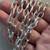13x7mm Double Paperclip Chain Shiny Silver Plated Iron Per Foot
