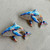 2.5 Inch Whale Brooch Pin Rhinestone Enamel Mosaic Gold Per Pc