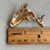2.25 Inch Orca Whale Brooch Pin Rhinestone Gold Per Pc