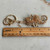 5 Inch Seahorse Keychain Aqua Gold Rhinestone Per Pc