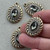29x20mm Oval Charm Greige Clear Hamilton Gold Plated Alloy Q4 Per Pkg