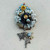 OOAK Sparrow Nest with Eggs Pendant Filigree Lampwork Hand Painted Artisan Made Per Pc