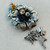 OOAK Sparrow Nest with Eggs Pendant Filigree Lampwork Hand Painted Artisan Made Per Pc