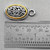 Victorian Style Oval Charms 26x15mm Antique Silver Gold Plated Alloy Q2 Per Pkg