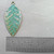 Verdigris Feather Leaf Pendants 59x28mm Antique Brass Plated Alloy Q2 Per Pkg