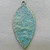 Denim Feather Leaf Pendants 59x28mm Antique Brass Plated Alloy Q2 Per Pkg