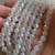 8mm Electroplated Agate Faceted Round Opal AB Semi Precious Stone Beads Per Strand
