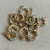 23x16mm Flower Ring Link Connector Gold Plated Rhinestone Q4 Per Pkg
