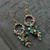 Pastel Aqua Earrings Gold Artisan Made in the USA Per Pair