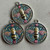 44mm Honeybee Bee Medallion Pendant Beebee Artisan Hand Painted Per Pc