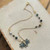 Busy Bee Beaded Chain Satin Hamilton Gold Necklace