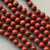 10mm Red Poppy Jasper Smooth Round Semi Precious Stone Beads Per Strand