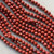 6mm Red Poppy Jasper Faceted Round Semi Precious Stone Beads Per Strand