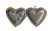 Antique Brass Plated Brass Heart Rose Locket Photo Frame Pendant 26mm Q3 Per Pkg