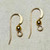 18mm French Hook Ball Flat Earwires 22ga 14kt Gold Filled Per Pair