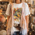 Gobble Gobble Turkey Thanksgiving Graphic Tee Rhinestone Top Sugar Stitch