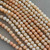 6mm Dyed Jade Matte Peach Round Ball Semi Precious Stone Beads Per Strand