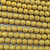 Matte Metallic Aurum 8mm Round Etched Glass Beads Per Strand
