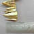 Vintage Yellow Dagger 30x6mm Dyed Shell Beads Per Strand