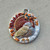 45mm Turkey Thanksgiving Medallion Pendant Artisan Hand Painted Per Pc