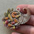57x45mm Cornucopia Thanksgiving Pendant Horn of Plenty Artisan Hand Painted Per Pc