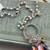 Fall Vibes Today Sari Ribbon Tassel Necklace Beaded Chain Artisan Made Per Pc