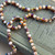 Gobble Gobble Turkey Thanksgiving Hand Knotted Necklace Per Pc