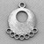 Boho 8 Loop Links 25x20mm Antique Silver Plated Alloy Q6 Per Pkg