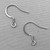 French Hook Flat Coil Earwires 18mm Stainless Steel Q40 Pair Per Pkg